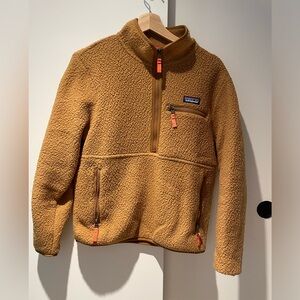 Patagonia women’s retro pile fleece marsupial- size small